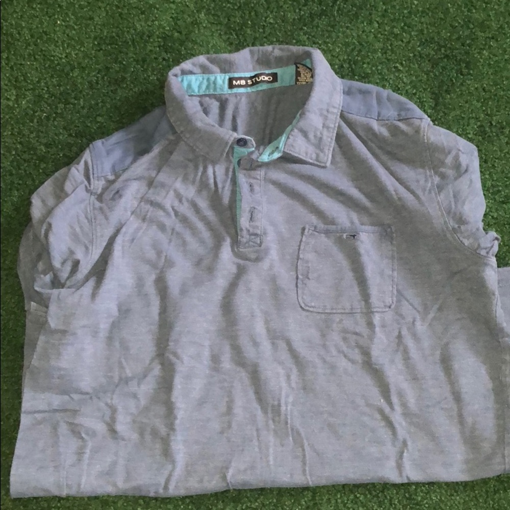 Mb studio, vintage button up polo